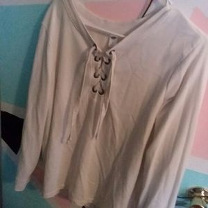 Old navy lace front top